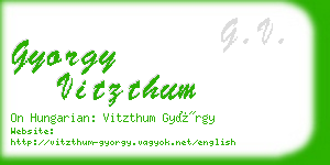 gyorgy vitzthum business card